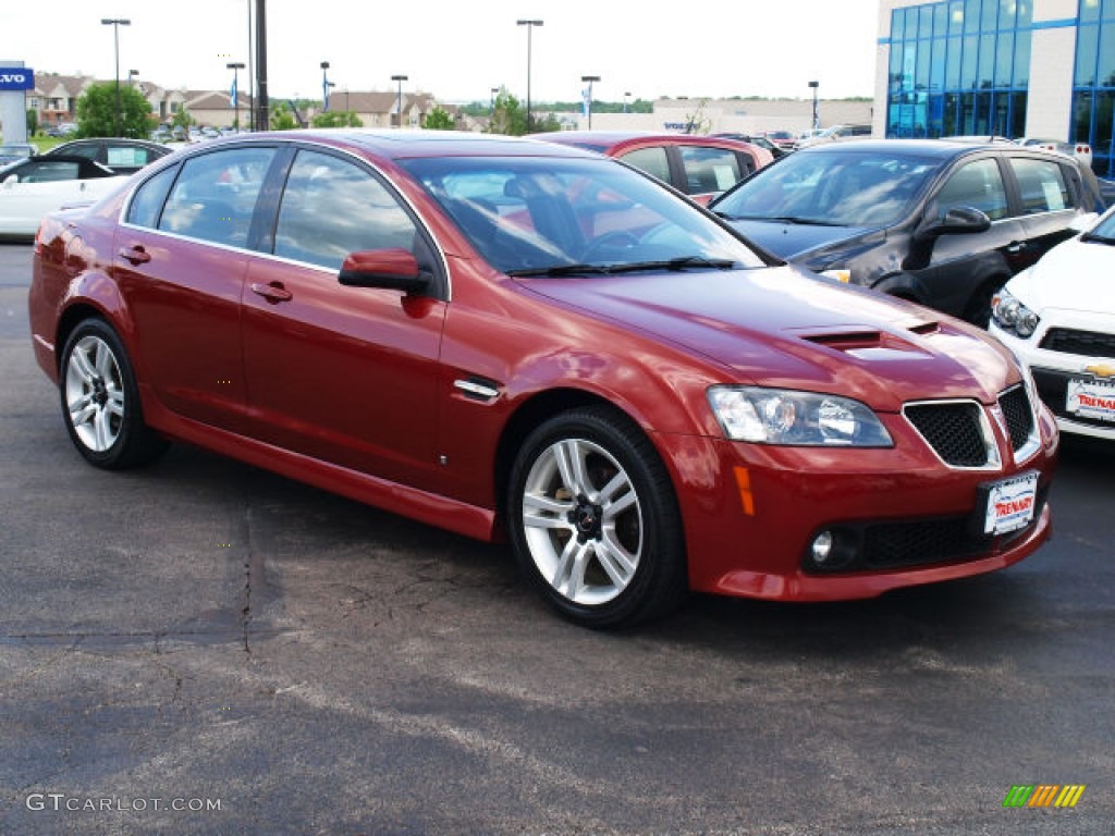 2009 G8 Sedan - Sport Red Metallic / Onyx photo #2