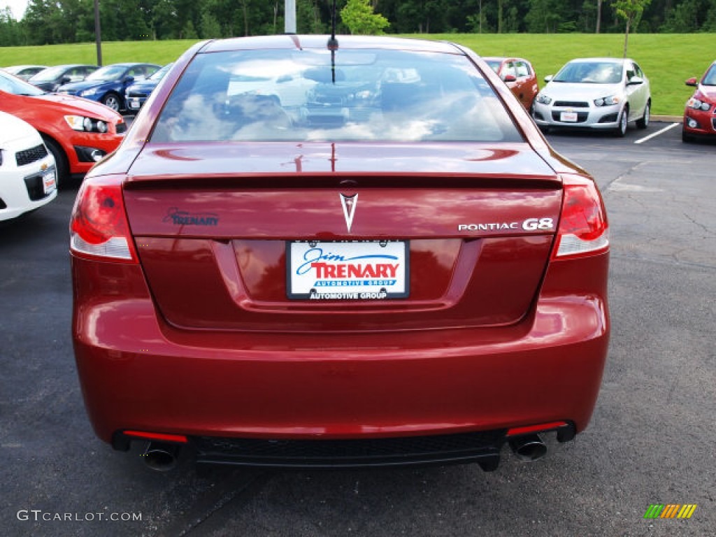 2009 G8 Sedan - Sport Red Metallic / Onyx photo #6