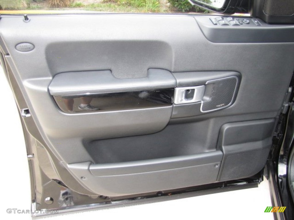 2008 Range Rover V8 Supercharged - Java Black Pearlescent / Jet Black photo #41