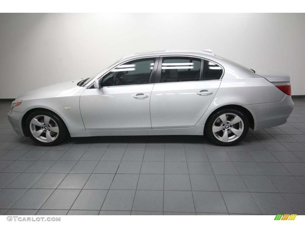 Titanium Silver Metallic 2006 BMW 5 Series 530i Sedan Exterior Photo #81667718
