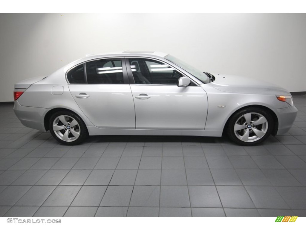 Titanium Silver Metallic 2006 BMW 5 Series 530i Sedan Exterior Photo #81667831