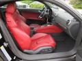 2008 Audi TT Magma Red Interior Front Seat Photo