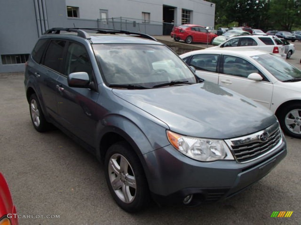 2009 Forester 2.5 X Premium - Sage Green Metallic / Platinum photo #1