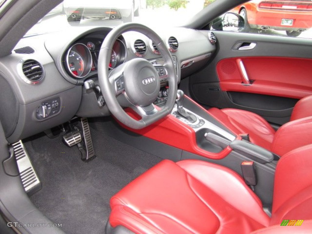 Magma Red Interior 2008 Audi TT 3.2 quattro Coupe Photo #81668296