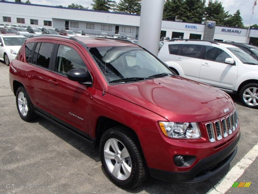 Deep Cherry Red Crystal Pearl Jeep Compass