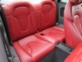 2008 Audi TT Magma Red Interior Rear Seat Photo
