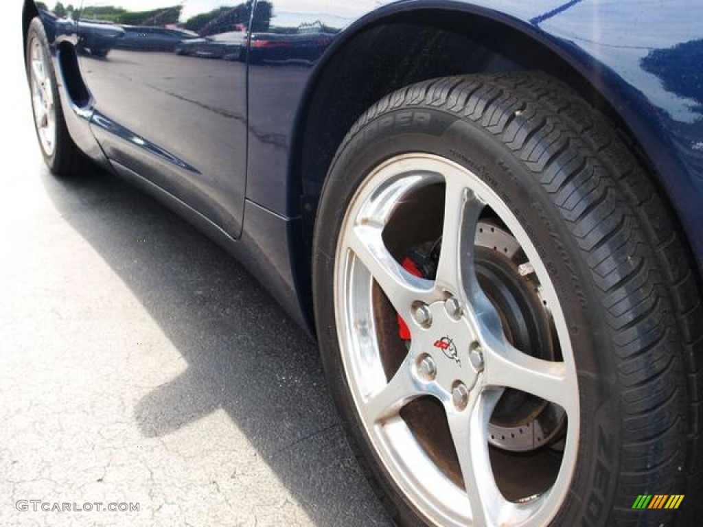 2001 Corvette Convertible - Navy Blue Metallic / Light Oak photo #4