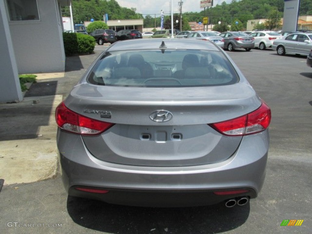 2013 Elantra Coupe GS - Titanium Gray Metallic / Blue photo #4
