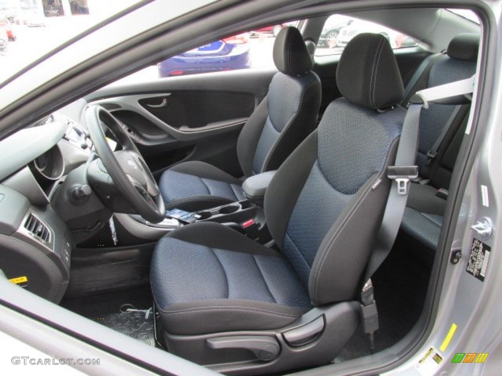 2013 Elantra Coupe GS - Titanium Gray Metallic / Blue photo #5