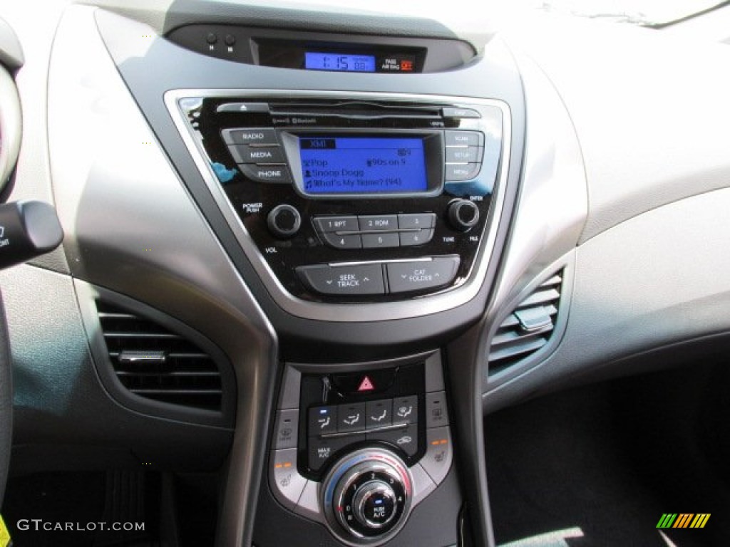 2013 Elantra Coupe GS - Titanium Gray Metallic / Blue photo #7