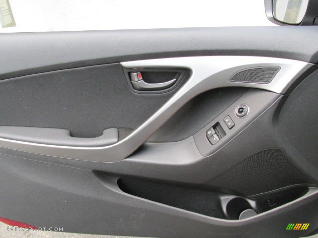 2013 Elantra Coupe GS - Titanium Gray Metallic / Blue photo #9