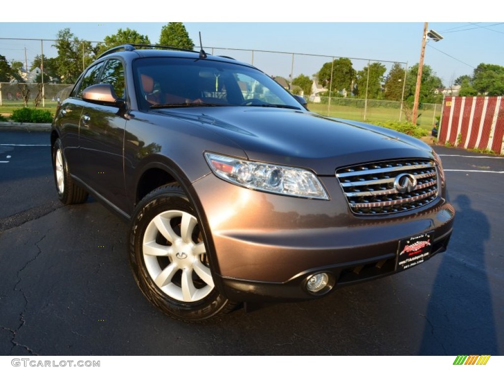 2005 FX 35 AWD - Beryllium 16 / Brick/Black photo #1