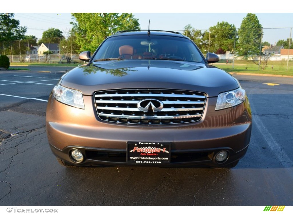 2005 FX 35 AWD - Beryllium 16 / Brick/Black photo #2