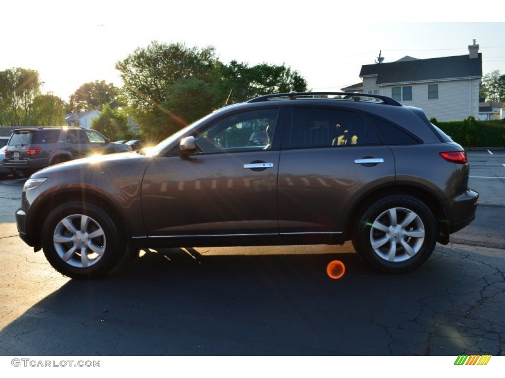 2005 FX 35 AWD - Beryllium 16 / Brick/Black photo #4