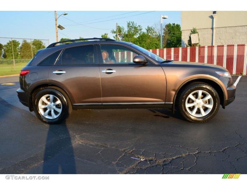 2005 FX 35 AWD - Beryllium 16 / Brick/Black photo #8