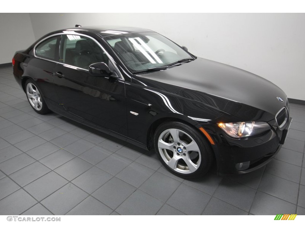 2010 3 Series 328i Coupe - Jet Black / Black photo #8