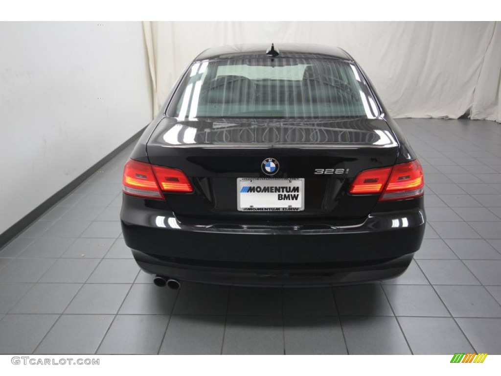 2010 3 Series 328i Coupe - Jet Black / Black photo #12