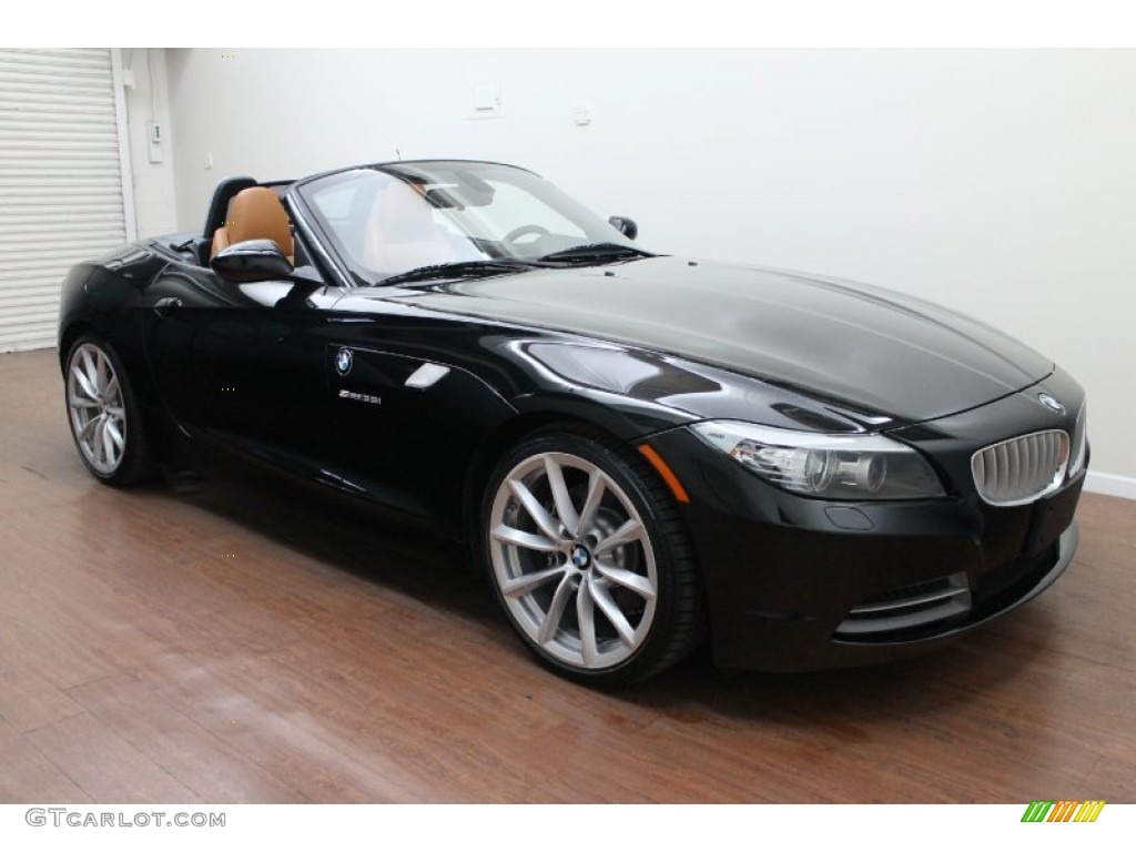 2011 Z4 sDrive35i Roadster - Black Sapphire Metallic / Walnut photo #3