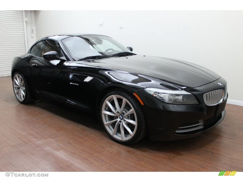 2011 Z4 sDrive35i Roadster - Black Sapphire Metallic / Walnut photo #4