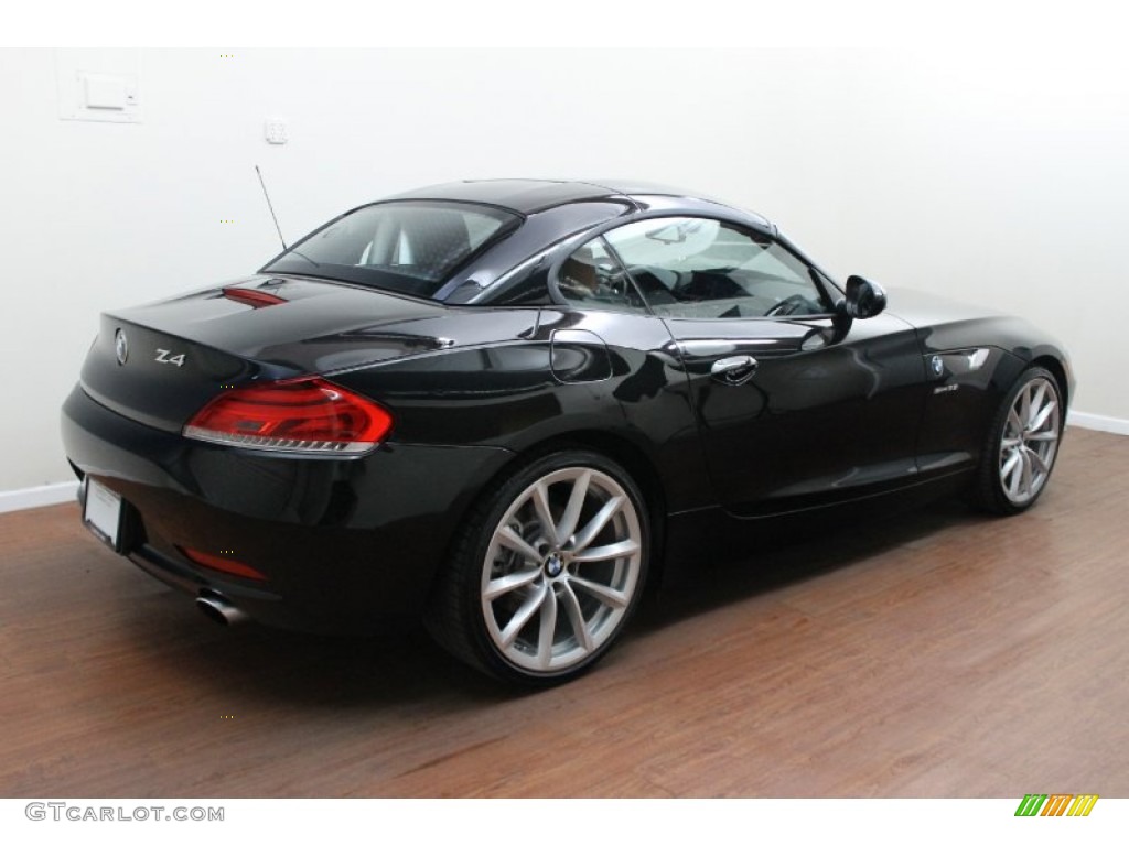 2011 Z4 sDrive35i Roadster - Black Sapphire Metallic / Walnut photo #6