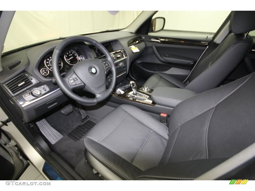 Black Interior 2014 BMW X3 xDrive28i Photo #81673828