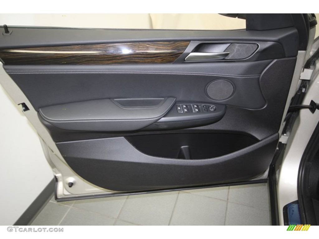 2014 BMW X3 xDrive28i Black Door Panel Photo #81673863