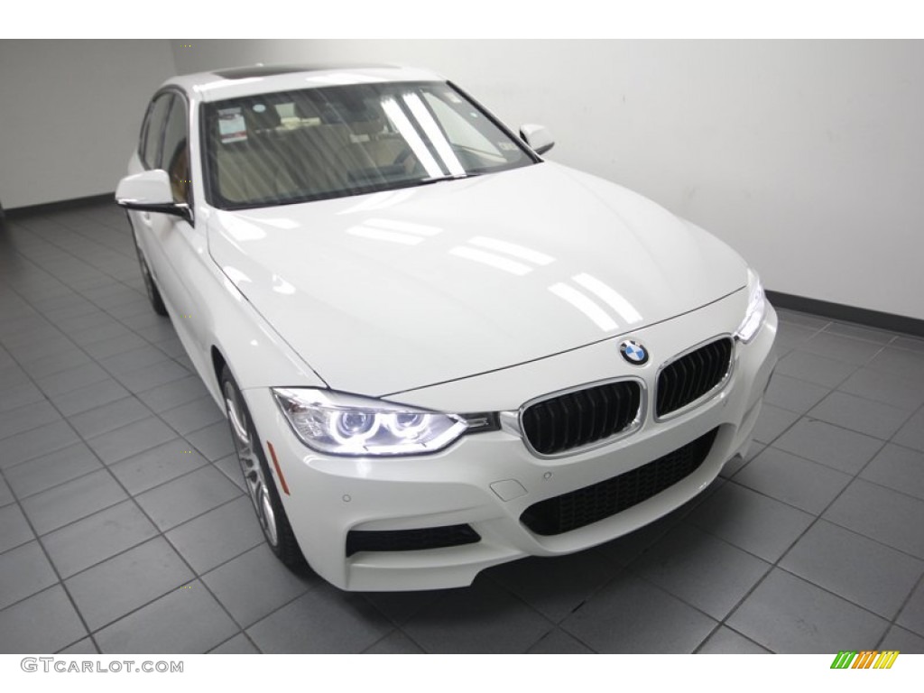 2013 3 Series 335i Sedan - Alpine White / Venetian Beige photo #5