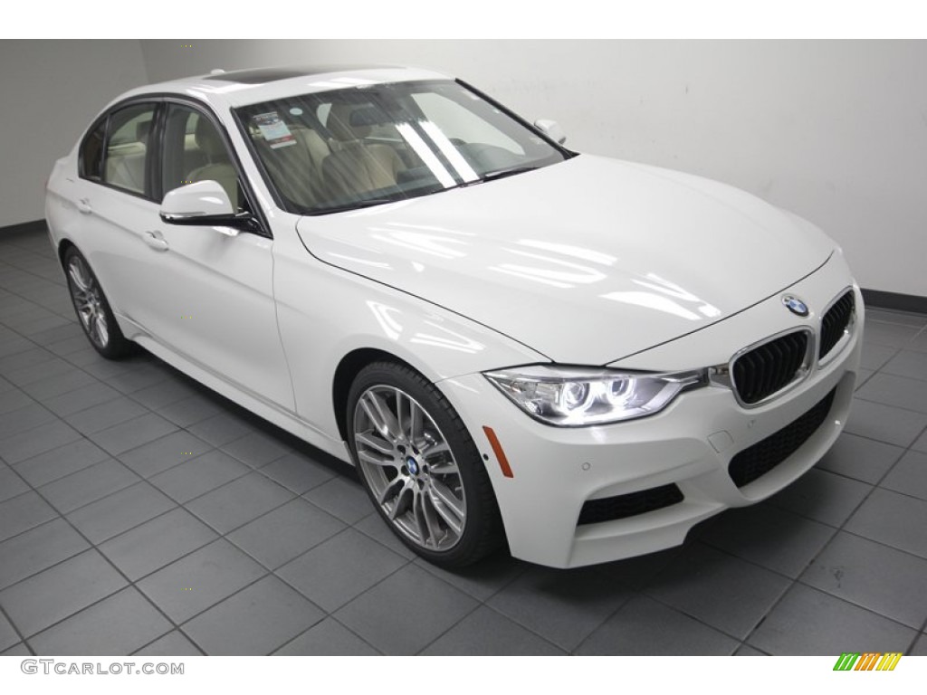 2013 3 Series 335i Sedan - Alpine White / Venetian Beige photo #6