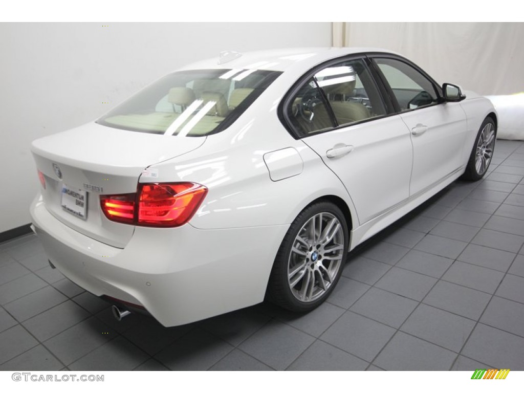 2013 3 Series 335i Sedan - Alpine White / Venetian Beige photo #8