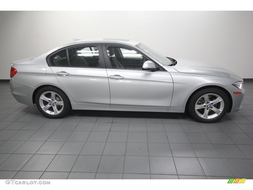 2013 3 Series 328i Sedan - Glacier Silver Metallic / Black photo #2