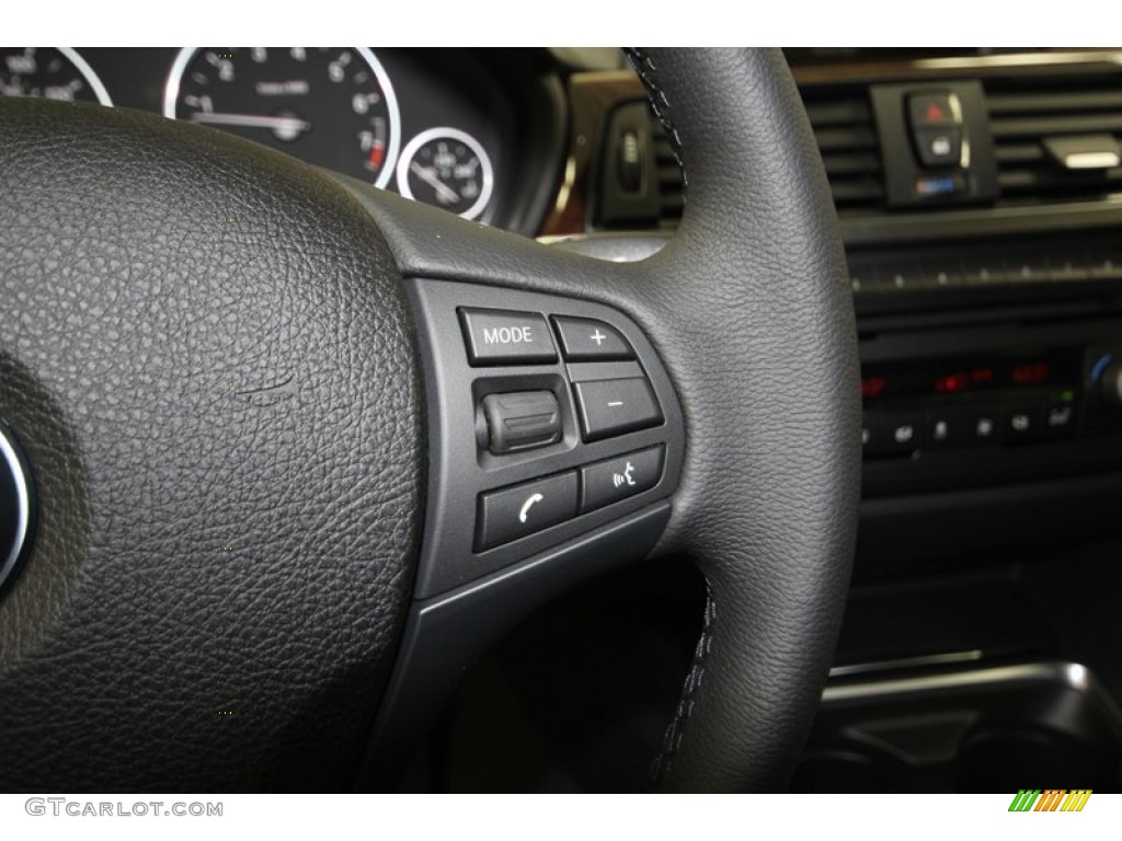 2013 3 Series 328i Sedan - Glacier Silver Metallic / Black photo #23