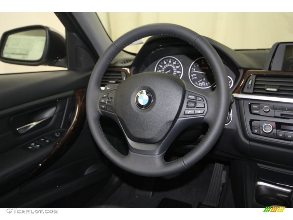 2013 3 Series 328i Sedan - Glacier Silver Metallic / Black photo #28