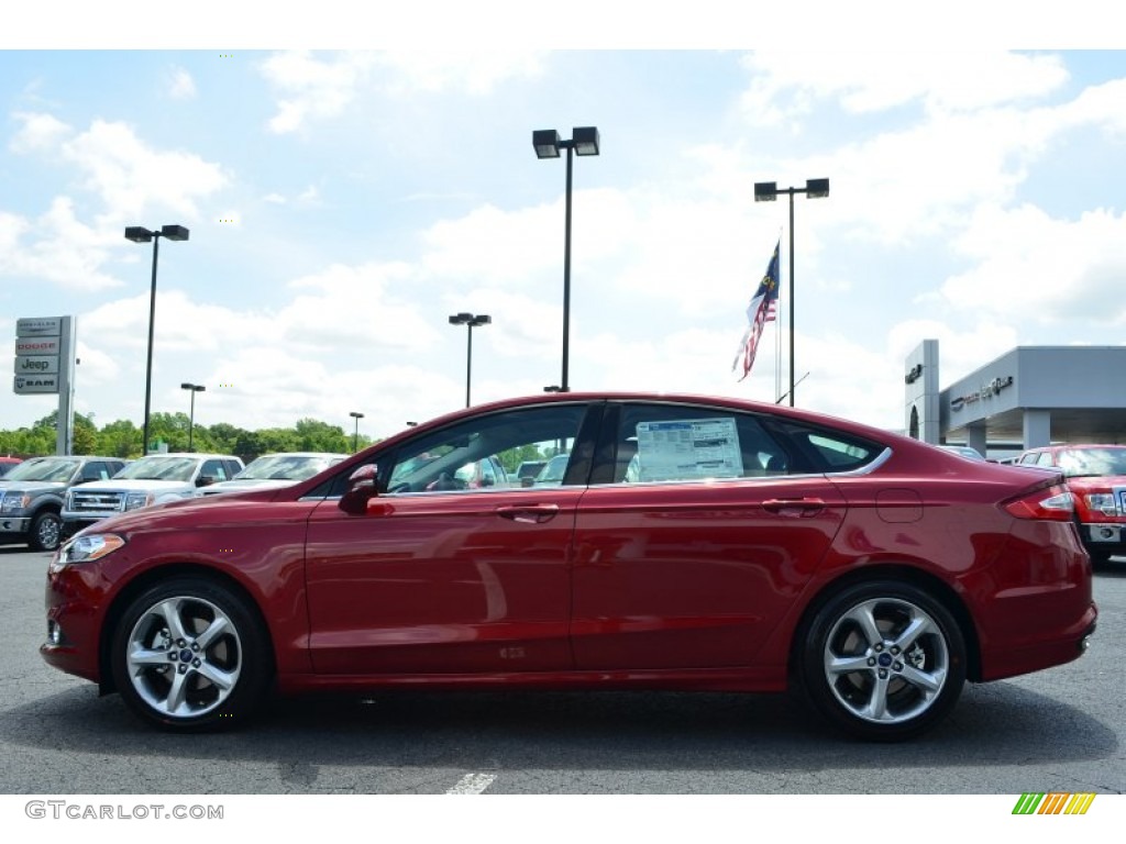 2013 Fusion SE 2.0 EcoBoost - Ruby Red Metallic / Charcoal Black photo #5