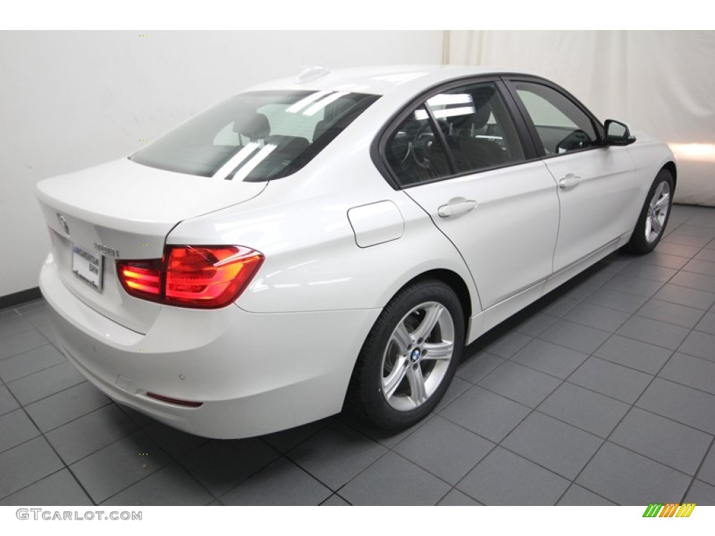 2013 3 Series 328i Sedan - Mineral White Metallic / Black photo #8