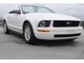 2005 Performance White Ford Mustang V6 Deluxe Convertible  photo #1