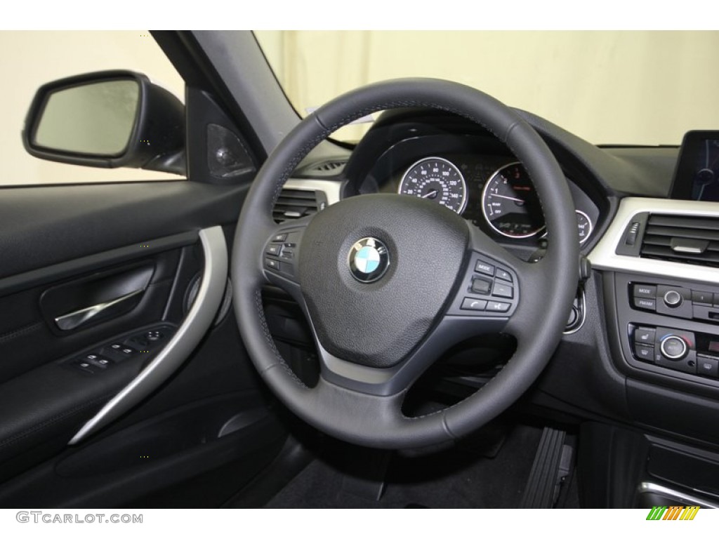 2013 3 Series 328i Sedan - Mineral White Metallic / Black photo #31