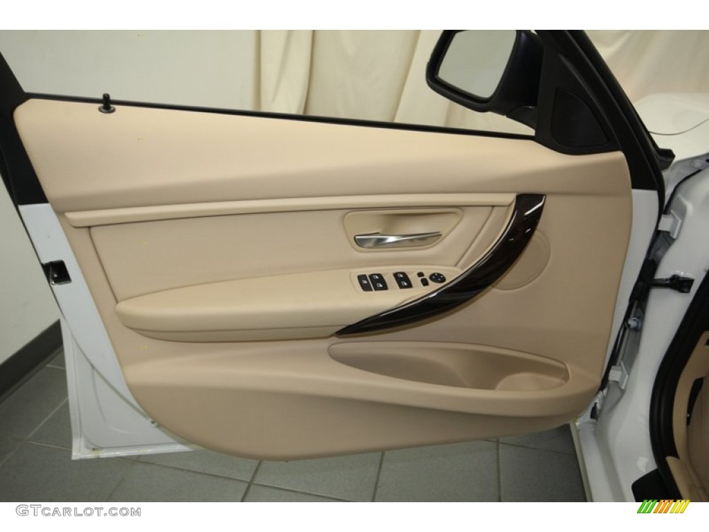 2013 3 Series 320i Sedan - Alpine White / Venetian Beige photo #13