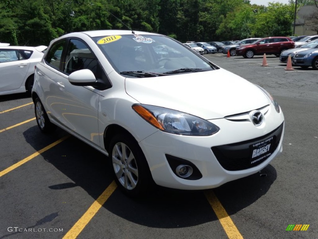 2011 MAZDA2 Touring - Crystal White Pearl / Black photo #3