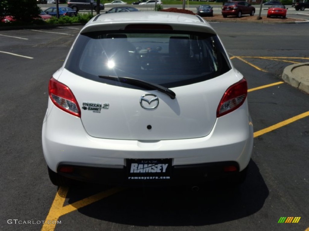 2011 MAZDA2 Touring - Crystal White Pearl / Black photo #6