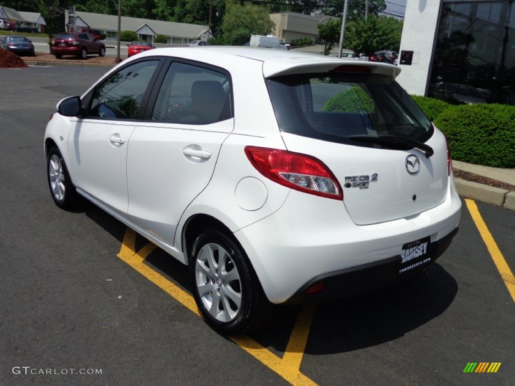 2011 MAZDA2 Touring - Crystal White Pearl / Black photo #7