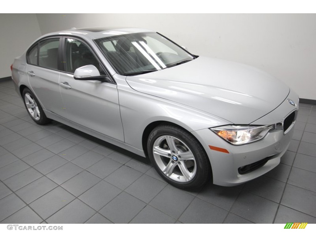 2013 3 Series 328i Sedan - Glacier Silver Metallic / Black photo #6