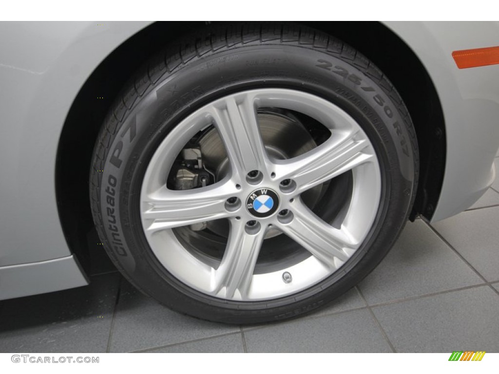 2013 3 Series 328i Sedan - Glacier Silver Metallic / Black photo #7
