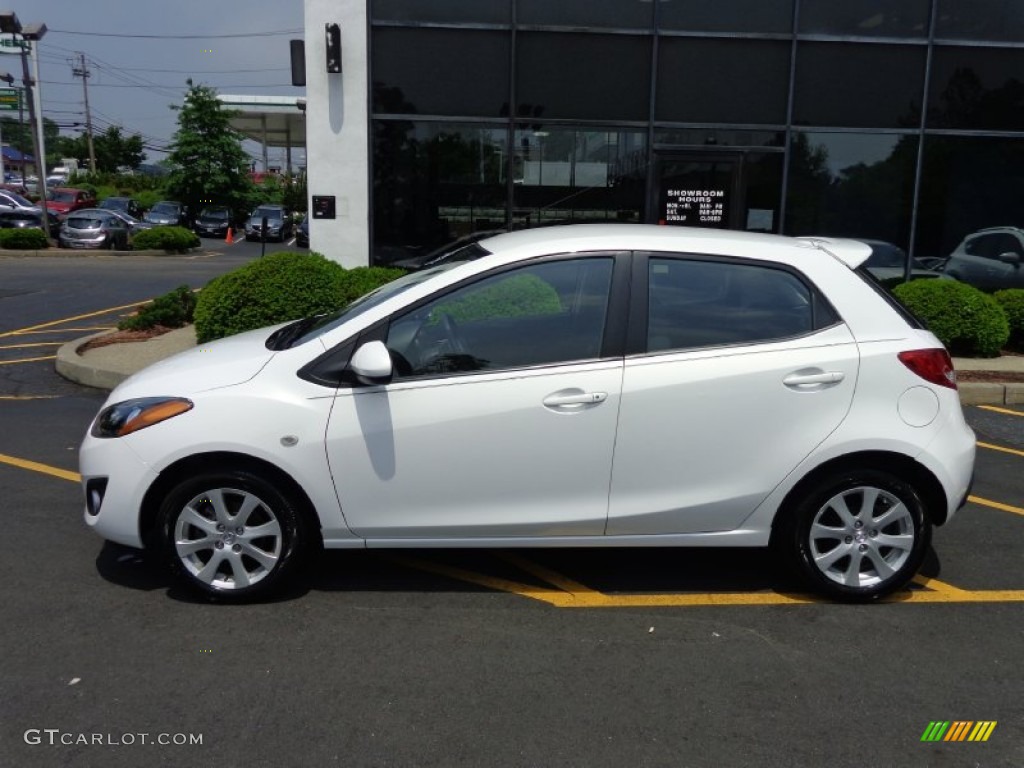2011 MAZDA2 Touring - Crystal White Pearl / Black photo #8