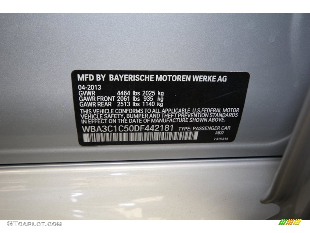 2013 3 Series 328i Sedan - Glacier Silver Metallic / Black photo #9