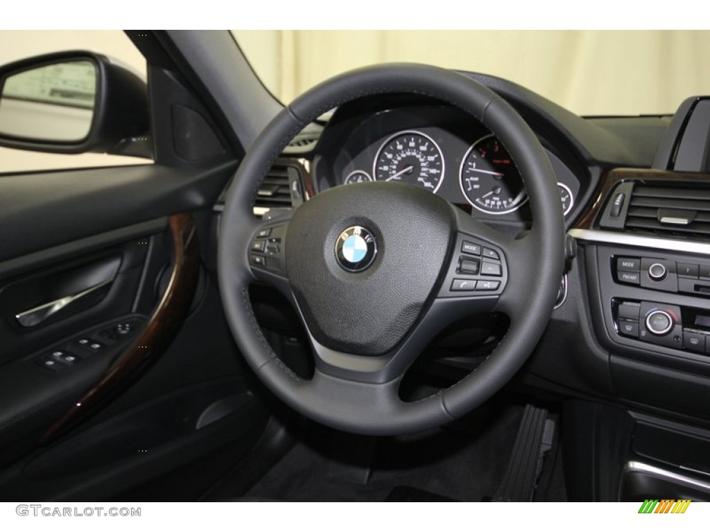 2013 3 Series 328i Sedan - Glacier Silver Metallic / Black photo #23