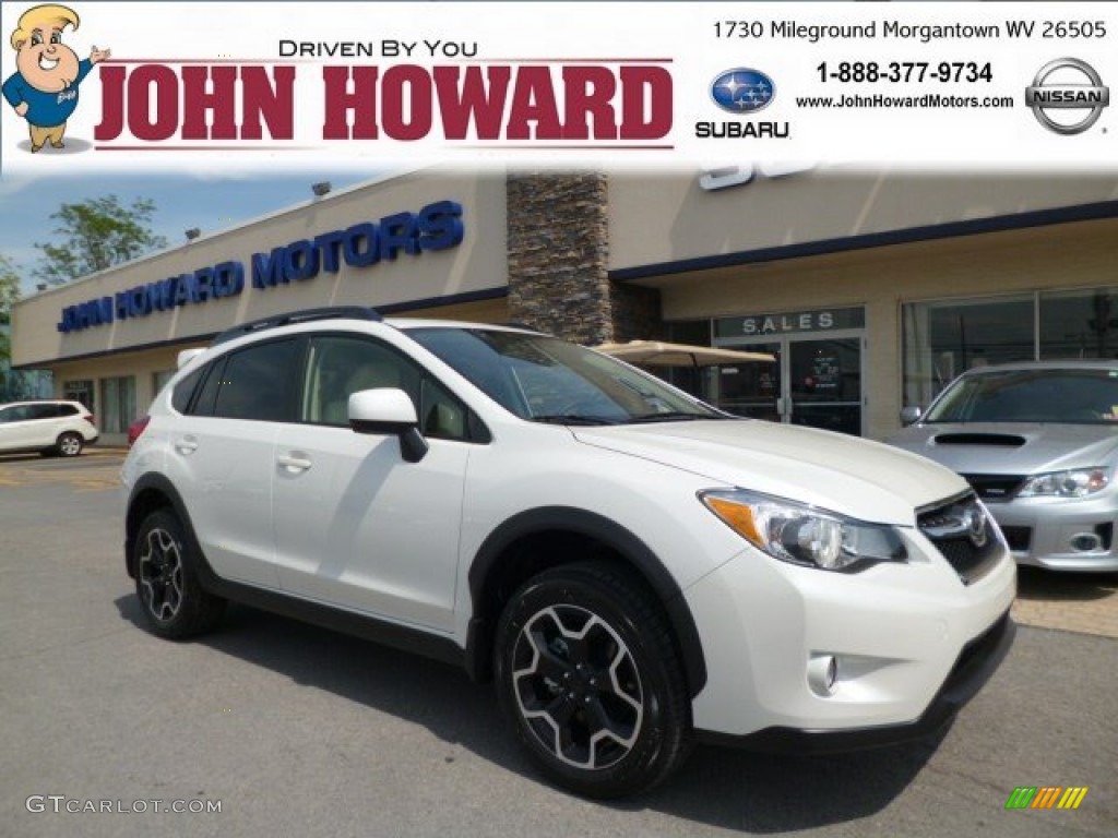 Satin White Pearl Subaru XV Crosstrek