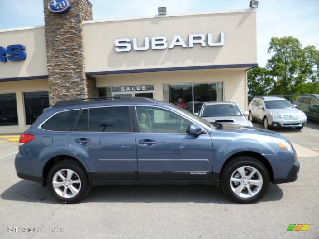 2013 Outback 2.5i Limited - Twilight Blue Metallic / Warm Ivory Leather photo #7