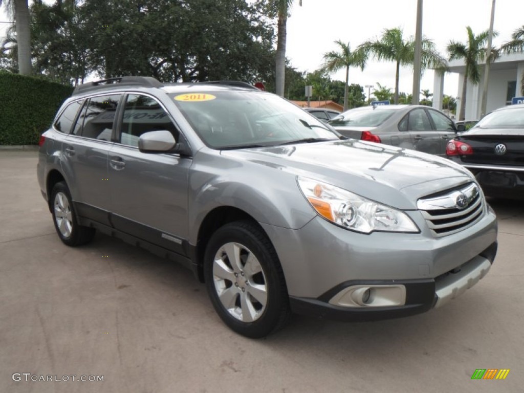 Steel Silver Metallic 2011 Subaru Outback 2.5i Limited Wagon Exterior Photo #81679573