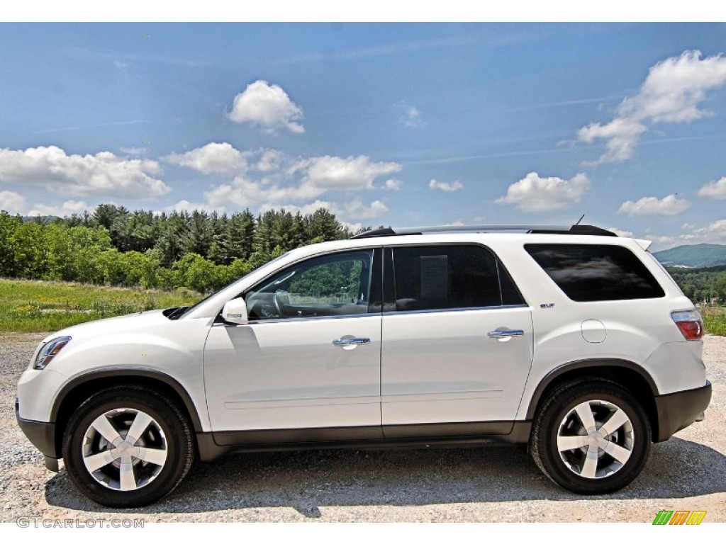 White Diamond Tricoat 2012 GMC Acadia SLT AWD Exterior Photo #81679942