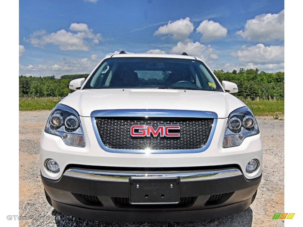 White Diamond Tricoat 2012 GMC Acadia SLT AWD Exterior Photo #81679966